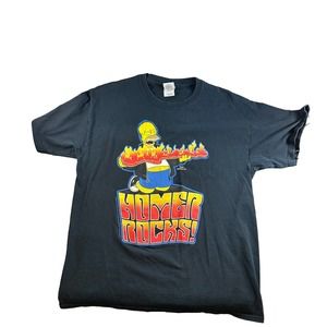 EUC Simpson Homer Rocks Men's T-Shirt Sz. Large